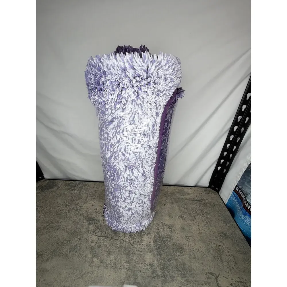 3 Piece Bath Mats, Extra Soft and Absorbent Bathroom Rugs Set - Dark Purple